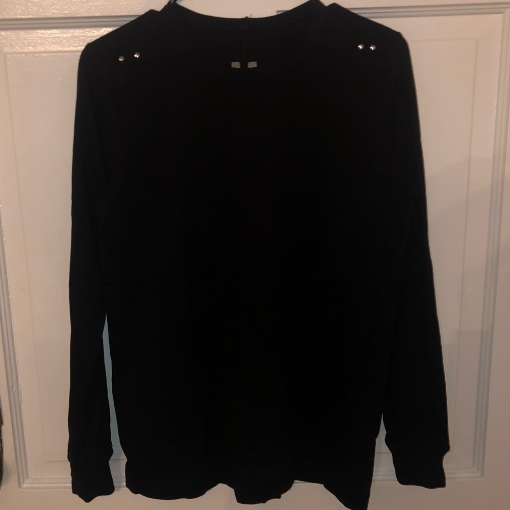 Rick Owens Level Longsleeve Tee with rivets